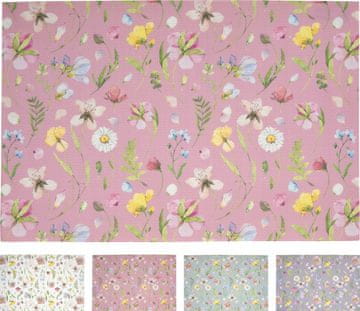 shumee Okrasna namizna podloga z rožicami 45 x 30 cm