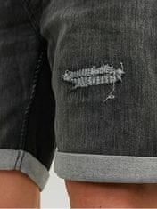 Jack&Jones Moške kratke hlače JJIRICK Regular Fit 12224129 Black Denim (Velikost M)