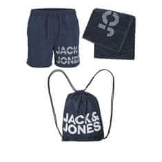 Jack&Jones Moški komplet - kopalne hlače, brisača in torbica JPSTSUMMER Regular Fit 12235500 Navy Blaze r (Velikost M)