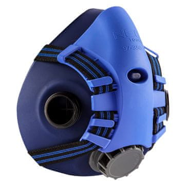 Topex Silikonska polmaska s prostorom za dva absorberja (brez absorberjev)