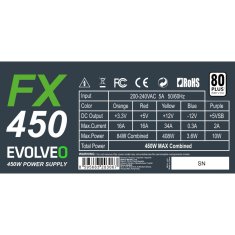 Evolveo FX 450/450W/ATX/80PLUS 230V EU/Bulk