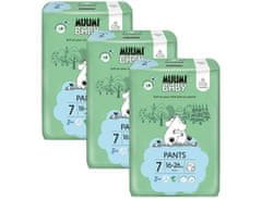 MUUMI BABY Pants 7 XL 16-26 kg (102 kosa), mesečni paket eko hlačnih plenic