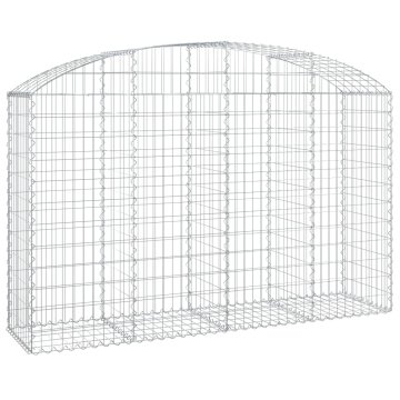 Vidaxl Obokana gabonska košara 200x50x120/140 cm pocinkano železo