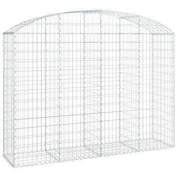 Vidaxl Obokana gabonska košara 200x50x140/160 cm pocinkano železo