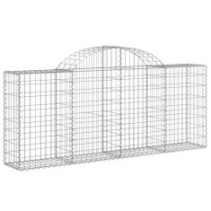 Vidaxl Obokane gabion košare 7 kosov 200x30x80/100 cm cinkano železo