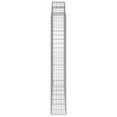 Vidaxl Obokane gabion košare 6 kosi 200x30x200/220 cm pocinkano železo