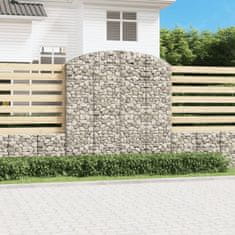 Vidaxl Obokana gabonska košara 200x30x200/220 cm pocinkano železo