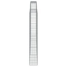 Vidaxl Obokane gabion košare 3 kosa 400x30x200/220 cm pocinkano železo