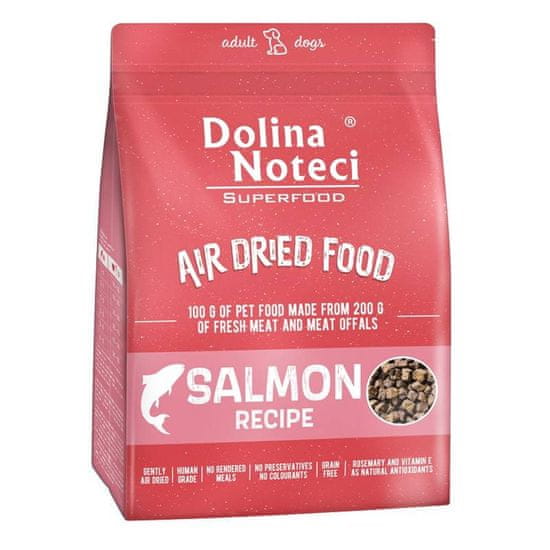 DOLINA NOTECI  Superfood losos posušena hrana za pse 1 kg