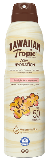 Hawaiian Tropic Silk Hydration vlažilno pršilo, SPF 50, 220 ml