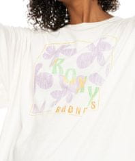 Roxy Ženska majica s kratkimi rokavi SWEET FLOWERS Oversize Fit ERJZT05469-WBK0 (Velikost L)