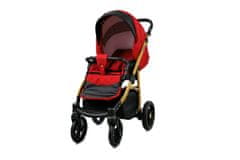 Babylux Axel Red | 2v1 Kombinirani Voziček kompleti | Otroški voziček + Carrycot