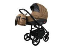 Babylux Axel Chocolate | 2v1 Kombinirani Voziček kompleti | Otroški voziček + Carrycot