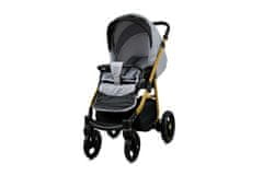 Babylux Axel Silver | 2v1 Kombinirani Voziček kompleti | Otroški voziček + Carrycot