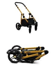 Babylux Axel Silver | 3v1 Kombinirani Voziček kompleti | Otroški voziček + Carrycot + Avtosedežem