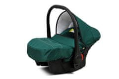 Babylux Axel Bottle Green | 4v1 Kombinirani Voziček kompleti | Otroški voziček + Carrycot + Avtosedežem + ISOFIX