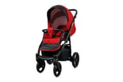 Babylux Axel Red | 2v1 Kombinirani Voziček kompleti | Otroški voziček + Carrycot
