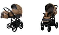 Babylux Axel Chocolate | 2v1 Kombinirani Voziček kompleti | Otroški voziček + Carrycot