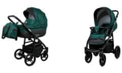 Babylux Axel Bottle Green | 2v1 Kombinirani Voziček kompleti | Otroški voziček + Carrycot