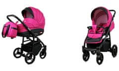 Babylux Axel Pink | 2v1 Kombinirani Voziček kompleti | Otroški voziček + Carrycot