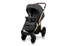 Babylux Aspero Black Flex | 2v1 Kombinirani Voziček kompleti | Otroški voziček + Carrycot