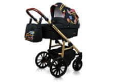 Babylux Aspero Gold Chain | 2v1 Kombinirani Voziček kompleti | Otroški voziček + Carrycot