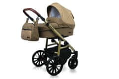 Babylux Aspero Chocolate | 2v1 Kombinirani Voziček kompleti | Otroški voziček + Carrycot