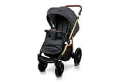 Babylux Aspero Black Flex | 3v1 Kombinirani Voziček kompleti | Otroški voziček + Carrycot + Avtosedežem