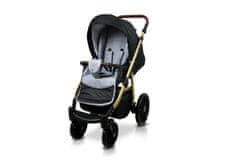 Babylux Aspero Silver Black | 4v1 Kombinirani Voziček kompleti | Otroški voziček + Carrycot + Avtosedežem + ISOFIX