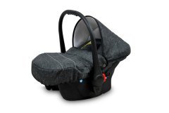 Babylux Aspero Black Flex | 4v1 Kombinirani Voziček kompleti | Otroški voziček + Carrycot + Avtosedežem + ISOFIX