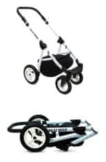 Babylux Alu Way Dark Grey | 4v1 Kombinirani Voziček kompleti | Otroški voziček + Carrycot + Avtosedežem + ISOFIX
