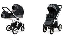 Babylux Alu Way Optical Black | 2v1 Kombinirani Voziček kompleti | Otroški voziček + Carrycot