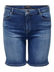 Only Carmakoma Ženske kratke hlače CARLAOLA Skinny Fit 15222766 Medium Blue Denim (Velikost XXL)