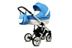 Babylux Lilly Ocean Blue | 2v1 Kombinirani Voziček kompleti | Otroški voziček + Carrycot