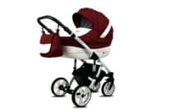 Babylux Lilly Chili | 3v1 Kombinirani Voziček kompleti | Otroški voziček + Carrycot + Avtosedežem