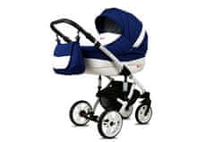 Babylux Lilly Sailor Blue | 2v1 Kombinirani Voziček kompleti | Otroški voziček + Carrycot