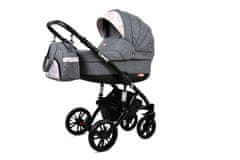Babylux Lumio Flaxen | 3v1 Kombinirani Voziček kompleti | Otroški voziček + Carrycot + Avtosedežem