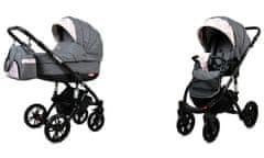 Babylux Lumio Flaxen | 2v1 Kombinirani Voziček kompleti | Otroški voziček + Carrycot