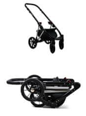 Babylux Marlux Magnetic Onyx | 3v1 Kombinirani Voziček kompleti | Otroški voziček + Carrycot + Avtosedežem