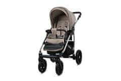 Babylux Qbaro Khaki | 3v1 Kombinirani Voziček kompleti | Otroški voziček + Carrycot + Avtosedežem