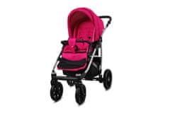 Babylux Qbaro Magenta | 2v1 Kombinirani Voziček kompleti | Otroški voziček + Carrycot