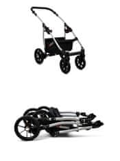Babylux Qbaro Khaki | 2v1 Kombinirani Voziček kompleti | Otroški voziček + Carrycot