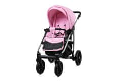 Babylux Qbaro Sweet Pink | 2v1 Kombinirani Voziček kompleti | Otroški voziček + Carrycot