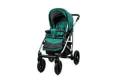 Babylux Qbaro Bottle Green | 2v1 Kombinirani Voziček kompleti | Otroški voziček + Carrycot