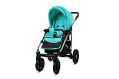 Babylux Qbaro Mint | 2v1 Kombinirani Voziček kompleti | Otroški voziček + Carrycot