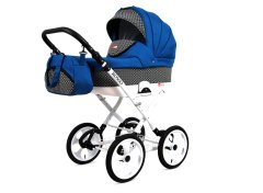 Babylux Rosso Indygo Square | 2v1 Kombinirani Voziček kompleti | Otroški voziček + Carrycot