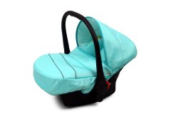 Babylux Rosso Mint | 4v1 Kombinirani Voziček kompleti | Otroški voziček + Carrycot + Avtosedežem + ISOFIX