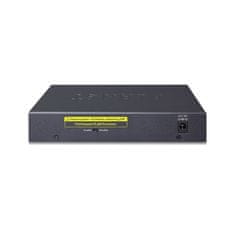 Planet GSD-604HP PoE stikalo 1Gbps, 6xTP, 4xPoE 802.3at/af 30W/55W, brez ventilatorja