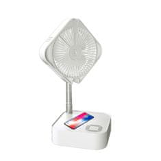 Symfony zložljiv prenosni ventilator s kapaciteto 7200 mAh in brezžičnim polnjenjem, model 10147