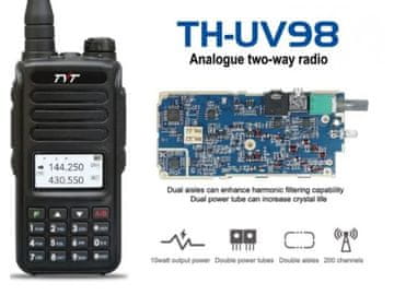 TYT TH-UV98 10W dualband VHF/UHF, ročni radijski postajnik